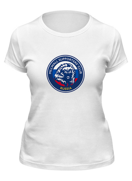 Заказать женскую футболку в Москве. Футболка классическая Millwall MSC Russia двусторонняя худи от Millwall Supporters Club Russia - готовые дизайны и нанесение принтов.