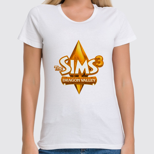 Заказать женскую футболку в Москве. Футболка классическая The Sims 3 от THE_NISE  - готовые дизайны и нанесение принтов.