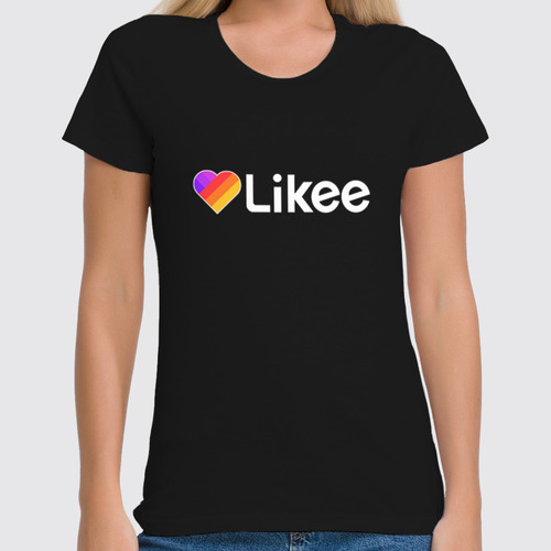 Заказать женскую футболку в Москве. Футболка классическая Likee  от DESIGNER   - готовые дизайны и нанесение принтов.