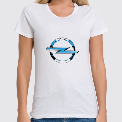 Заказать женскую футболку в Москве. Футболка классическая Авто Opel от THE_NISE  - готовые дизайны и нанесение принтов.