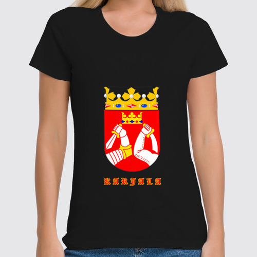 Заказать женскую футболку в Москве. Футболка классическая Карелия от Виктор Касаткин - готовые дизайны и нанесение принтов.