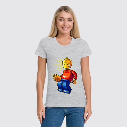 Заказать женскую футболку в Москве. Футболка классическая Лего (Lego) от trugift - готовые дизайны и нанесение принтов.