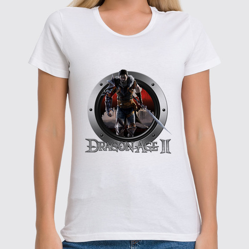 Заказать женскую футболку в Москве. Футболка классическая Dragon Age от THE_NISE  - готовые дизайны и нанесение принтов.