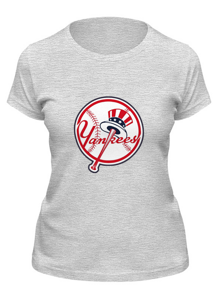 Заказать женскую футболку в Москве. Футболка классическая Нью-Йорк Янкиз / New York Yankees от KinoArt - готовые дизайны и нанесение принтов.