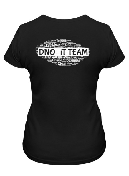 Заказать женскую футболку в Москве. Футболка классическая DNO iT Team от DNO-iT  - готовые дизайны и нанесение принтов.