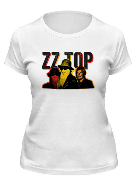 Заказать женскую футболку в Москве. Футболка классическая ZZ TOP от BURNSHIRTS - готовые дизайны и нанесение принтов.