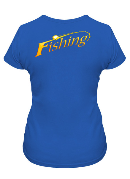 Заказать женскую футболку в Москве. Футболка классическая Fishing от balden - готовые дизайны и нанесение принтов.