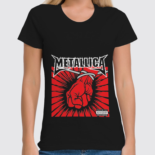 Заказать женскую футболку в Москве. Футболка классическая Metallica ‎/ St. Anger от OEX design - готовые дизайны и нанесение принтов.