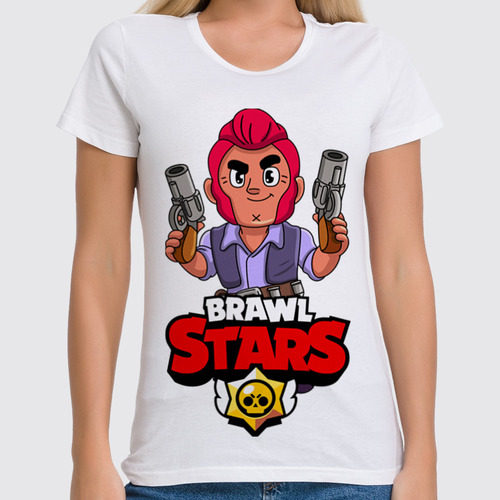 Заказать женскую футболку в Москве. Футболка классическая BRAWL STARS COLT от geekbox - готовые дизайны и нанесение принтов.