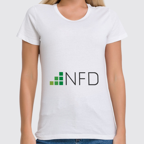 Заказать женскую футболку в Москве. Футболка классическая NeedForData от NeedForData - готовые дизайны и нанесение принтов.