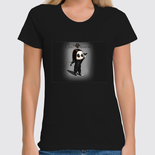 Заказать женскую футболку в Москве. Футболка классическая Ozzy Osbourne от Fedor - готовые дизайны и нанесение принтов.