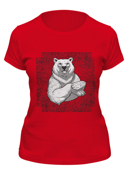 Заказать женскую футболку в Москве. Футболка классическая polar bear от stepan gilev - готовые дизайны и нанесение принтов.