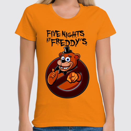 Заказать женскую футболку в Москве. Футболка классическая Five Nights at Freddy’s  от ПРИНТЫ ПЕЧАТЬ  - готовые дизайны и нанесение принтов.