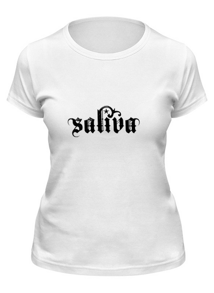 Заказать женскую футболку в Москве. Футболка классическая Saliva от Fedor - готовые дизайны и нанесение принтов.
