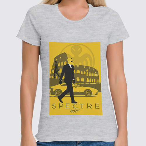 Заказать женскую футболку в Москве. Футболка классическая Bond 007 / Spectre от KinoArt - готовые дизайны и нанесение принтов.