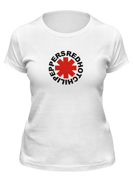 Заказать женскую футболку в Москве. Футболка классическая "Red hot chilli peppers" от Fedor - готовые дизайны и нанесение принтов.