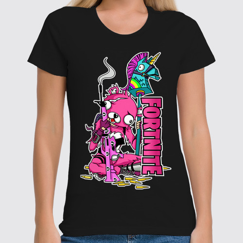 Заказать женскую футболку в Москве. Футболка классическая Fortnite, Cuddle Team Leader от geekbox - готовые дизайны и нанесение принтов.