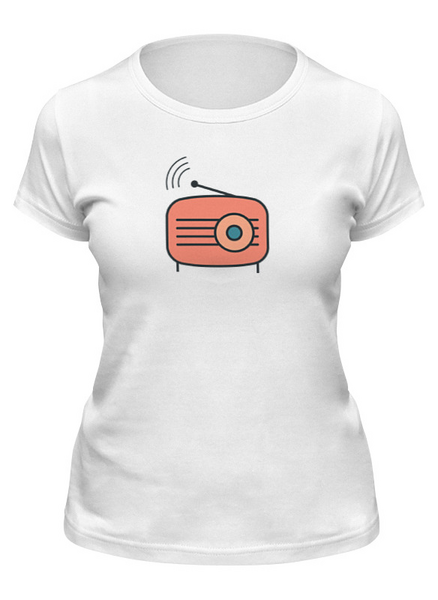 Заказать женскую футболку в Москве. Футболка классическая Радио от Metronomy - готовые дизайны и нанесение принтов.