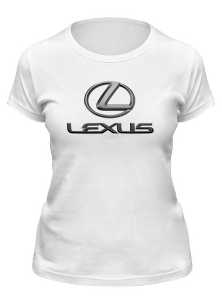Заказать женскую футболку в Москве. Футболка классическая LEXUS  от DESIGNER   - готовые дизайны и нанесение принтов.
