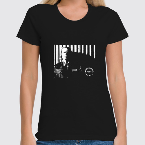 Заказать женскую футболку в Москве. Футболка классическая Sons of Anarchy  от kenny - готовые дизайны и нанесение принтов.
