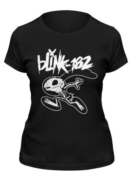 Заказать женскую футболку в Москве. Футболка классическая Blink-182 от geekbox - готовые дизайны и нанесение принтов.