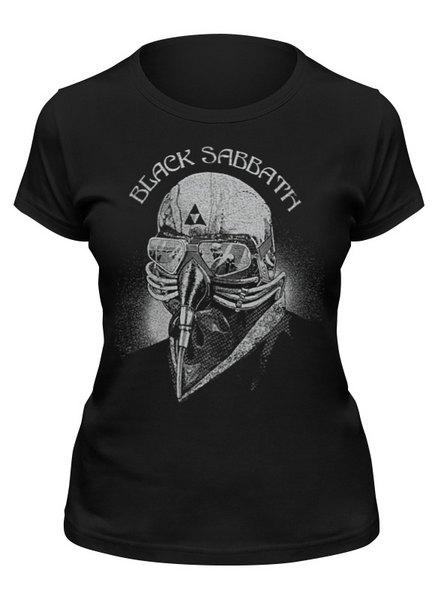 Заказать женскую футболку в Москве. Футболка классическая Black Sabbath от geekbox - готовые дизайны и нанесение принтов.
