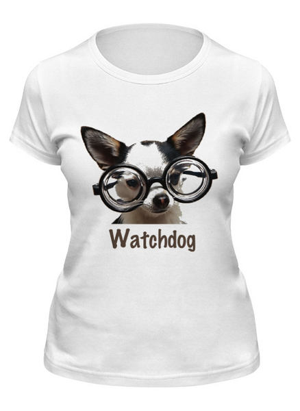 Заказать женскую футболку в Москве. Футболка классическая Watchdog от gent777 - готовые дизайны и нанесение принтов.