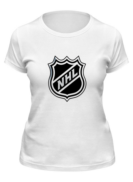 Заказать женскую футболку в Москве. Футболка классическая NHL(НХЛ) от Nos  - готовые дизайны и нанесение принтов.