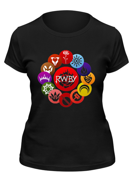 Заказать женскую футболку в Москве. Футболка классическая RWBY  от geekbox - готовые дизайны и нанесение принтов.