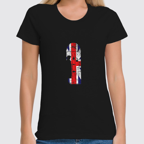 Заказать женскую футболку в Москве. Футболка классическая Шерлок  от T-shirt print  - готовые дизайны и нанесение принтов.