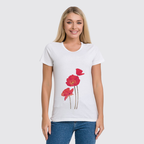 Заказать женскую футболку в Москве. Футболка классическая Stylish colors от Abstractiya - готовые дизайны и нанесение принтов.
