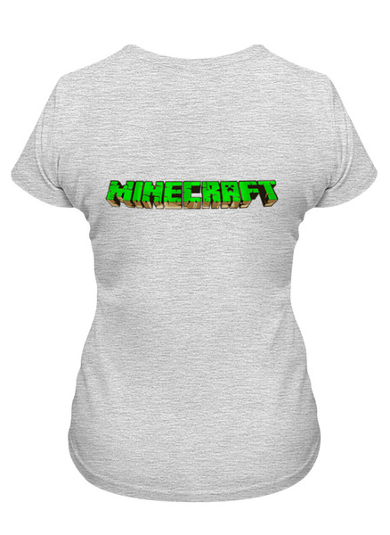 Заказать женскую футболку в Москве. Футболка классическая Minecraft (Майнкрафт) Creeper (Крипер) от Just kidding - готовые дизайны и нанесение принтов.