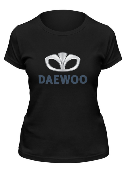 Заказать женскую футболку в Москве. Футболка классическая DAEWOO от DESIGNER   - готовые дизайны и нанесение принтов.