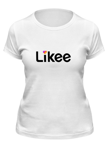 Заказать женскую футболку в Москве. Футболка классическая Likee от THE_NISE  - готовые дизайны и нанесение принтов.