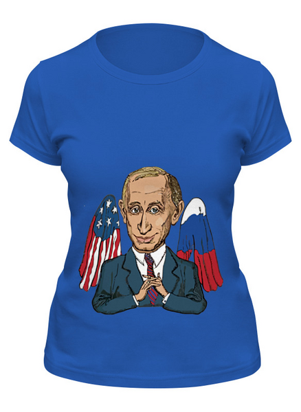 Заказать женскую футболку в Москве. Футболка классическая Mr President от ladygaga - готовые дизайны и нанесение принтов.