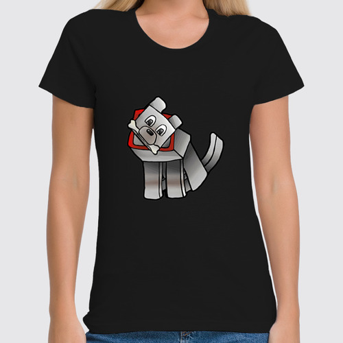Заказать женскую футболку в Москве. Футболка классическая Minecraft  от cherdantcev - готовые дизайны и нанесение принтов.