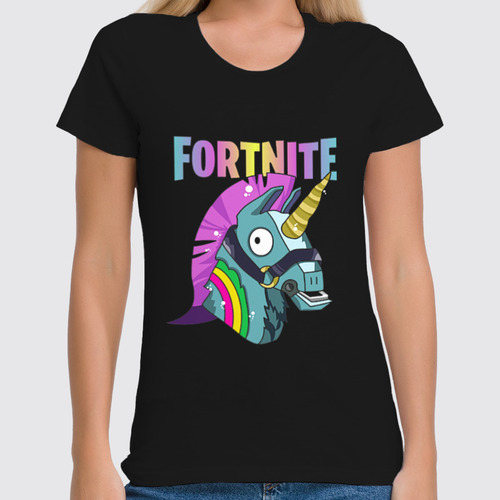 Заказать женскую футболку в Москве. Футболка классическая FORTNITE от geekbox - готовые дизайны и нанесение принтов.