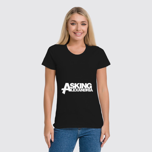 Заказать женскую футболку в Москве. Футболка классическая Asking Alexandria от BURNSHIRTS - готовые дизайны и нанесение принтов.