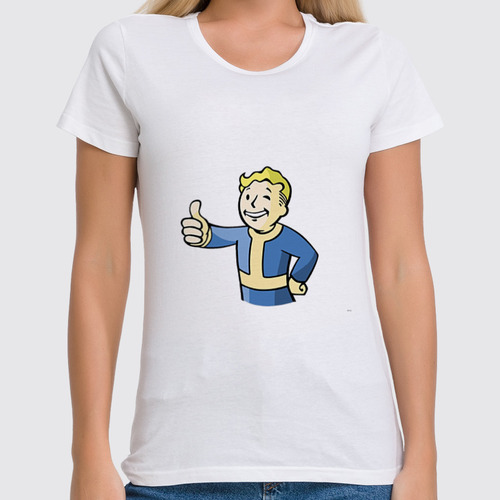 Заказать женскую футболку в Москве. Футболка классическая Fallout от Picasso - готовые дизайны и нанесение принтов.