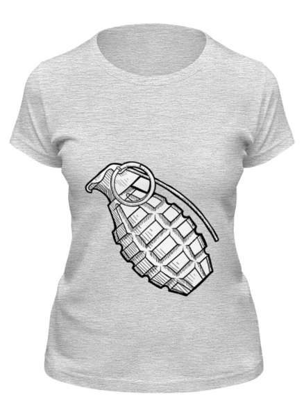 Заказать женскую футболку в Москве. Футболка классическая Grenade от Leichenwagen - готовые дизайны и нанесение принтов.