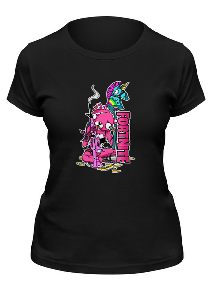 Заказать женскую футболку в Москве. Футболка классическая Fortnite, Cuddle Team Leader от geekbox - готовые дизайны и нанесение принтов.
