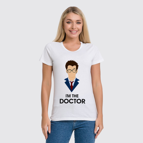 Заказать женскую футболку в Москве. Футболка классическая Doctor Who  от cherdantcev - готовые дизайны и нанесение принтов.