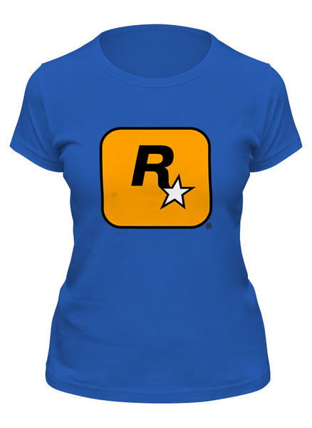 Заказать женскую футболку в Москве. Футболка классическая Rockstar Games от Nalivaev - готовые дизайны и нанесение принтов.