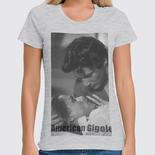 Заказать женскую футболку в Москве. Футболка классическая American Gigolo от KinoArt - готовые дизайны и нанесение принтов.