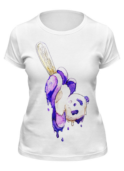 Заказать женскую футболку в Москве. Футболка классическая ice cream от lokis - готовые дизайны и нанесение принтов.