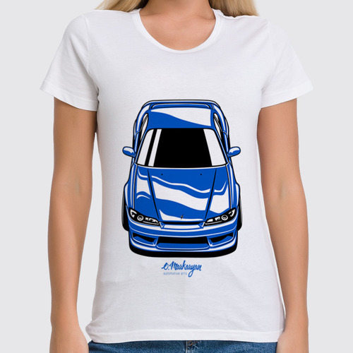 Заказать женскую футболку в Москве. Футболка классическая Silvia S15 от Oleg Markaryan - готовые дизайны и нанесение принтов.