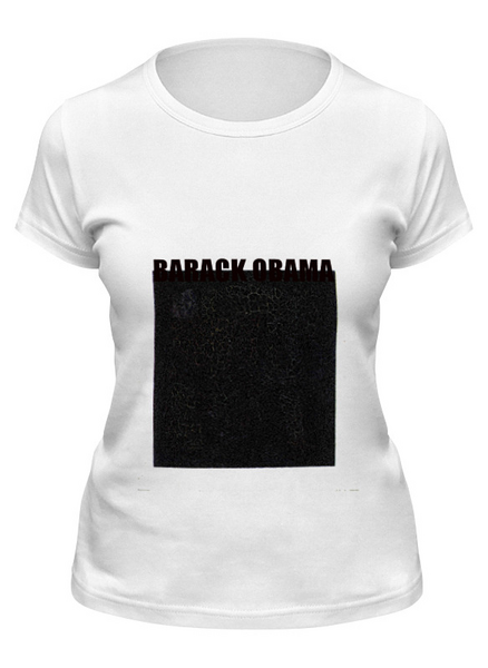 Заказать женскую футболку в Москве. Футболка классическая Barack Obama от Goser - готовые дизайны и нанесение принтов.