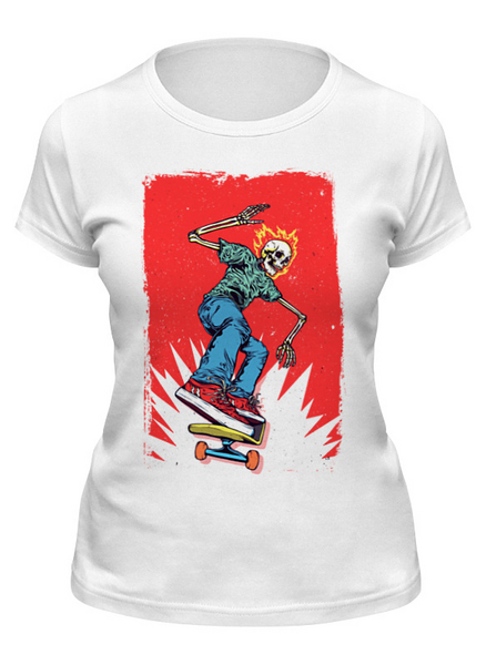 Заказать женскую футболку в Москве. Футболка классическая ❖Skater❖ от balden - готовые дизайны и нанесение принтов.