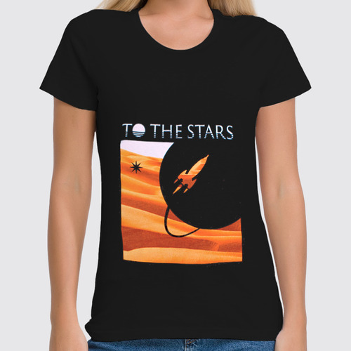 Заказать женскую футболку в Москве. Футболка классическая To The Stars Dunes mens от slider - готовые дизайны и нанесение принтов.