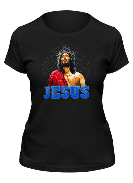 Заказать женскую футболку в Москве. Футболка классическая ✟JESUS CHRIST✟ от balden - готовые дизайны и нанесение принтов.